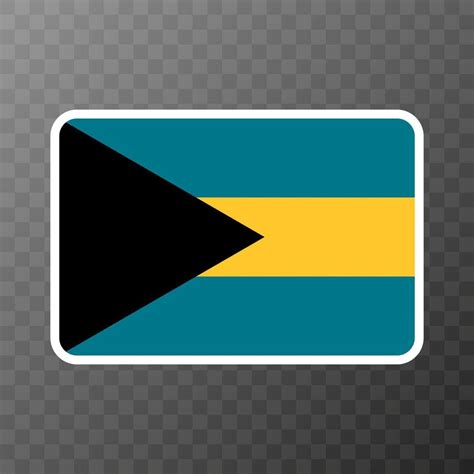 Bahamas flag, official colors and proportion. Vector illustration ...