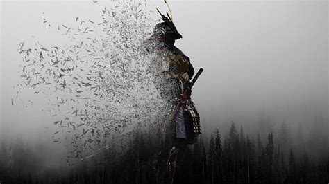 Samurai, raven, black HD wallpaper | Pxfuel