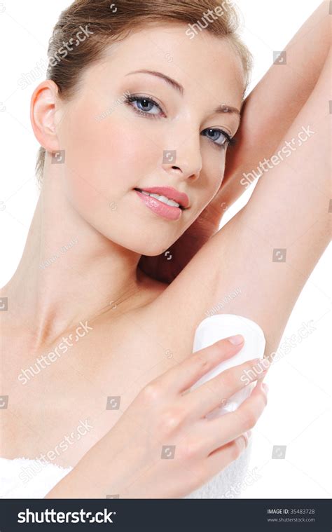 Applying Cream Deodorant On Armpit By Stock Photo 35483728 | Shutterstock