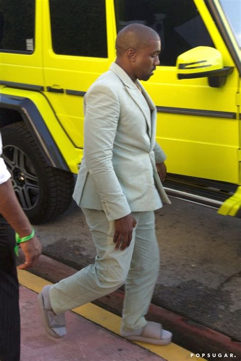 Kanye West Wearing Yeezy Slides to 2 Chainz's Wedding | POPSUGAR Fashion