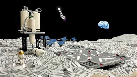 Rocket Landing-Pad and Fuel Station - LEGO Moon Base - Episode 2. - YouTube