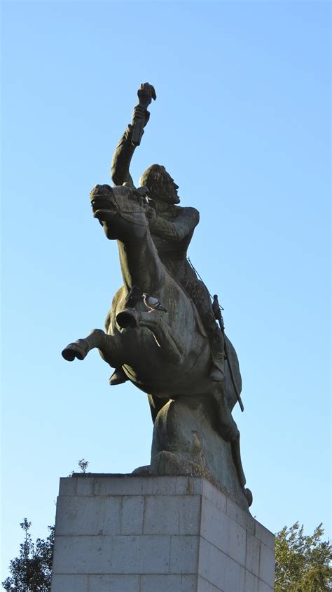 Equestrian statue of Manuel Rodriguez in Santiago de Chile Chile