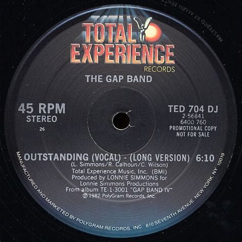 The Gap Band – Outstanding (1982, Vinyl) - Discogs