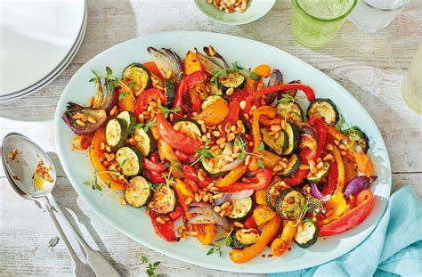 Roasted pepper and courgette salad | Tesco Real Food