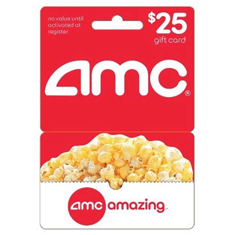 $25 AMC Gift Card | Theatre gifts, Amc theatres, Gift card