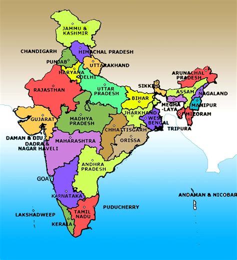 India Political Map Wallpapers - Wallpaper Cave