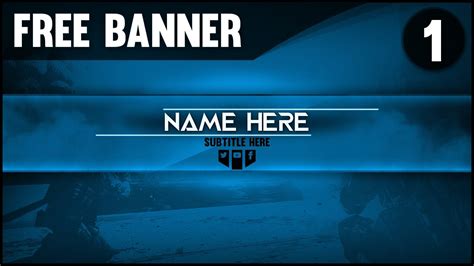 Free Gaming YouTube Banner Template #1 (Professional Look & Colour ...