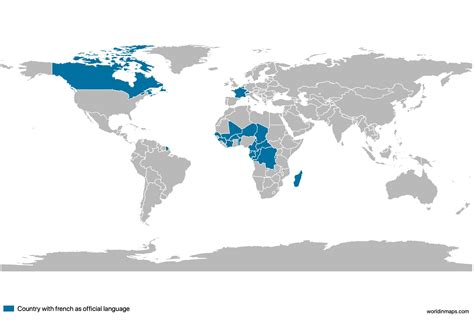 Francophone countries - World in maps