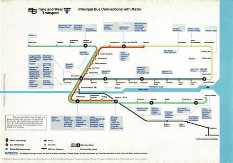 Tyne Wear Metro Route Map