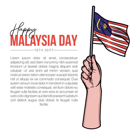 Premium Vector | Happy malaysia independence day vector illustration