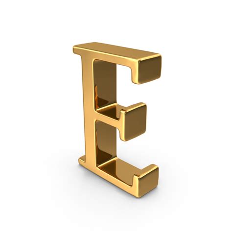 Gold Capital Letter E PNG Images & PSDs for Download | PixelSquid ...