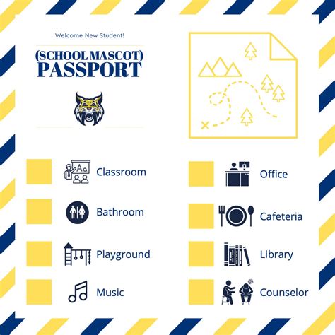 New Student Passport Template - Etsy