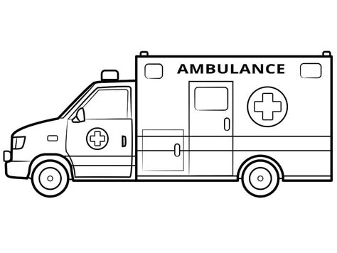 Ambulance - Sheet 5 coloring page - Download, Print or Color Online for ...