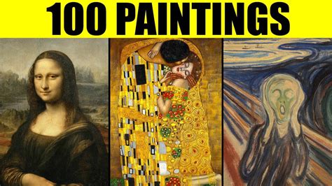 FAMOUS PAINTINGS in the World - 100 Great Paintings of All Time - YouTube