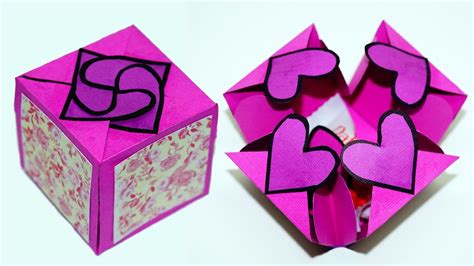 DIY paper crafts idea - Gift box sealed with hearts - a smart way to ...