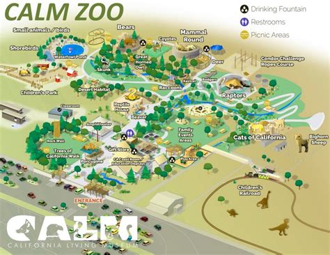 CALM Zoo Map - California Living Museum - Ontheworldmap.com