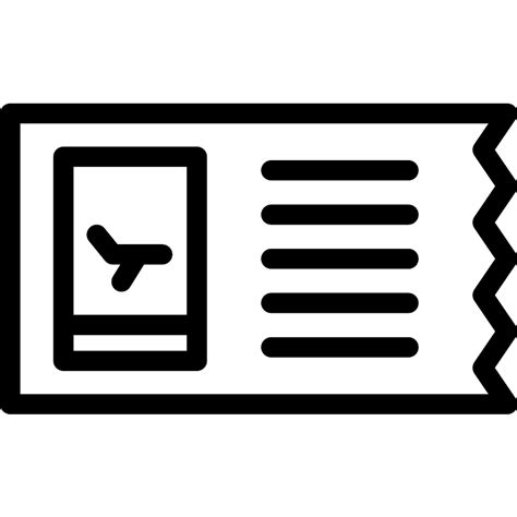 Plane Ticket Vector SVG Icon - SVG Repo