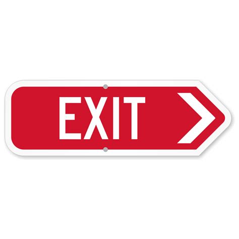 Cosco® Exit Sign With Glow-in-the-Dark Text, 8 X 12, Red ...