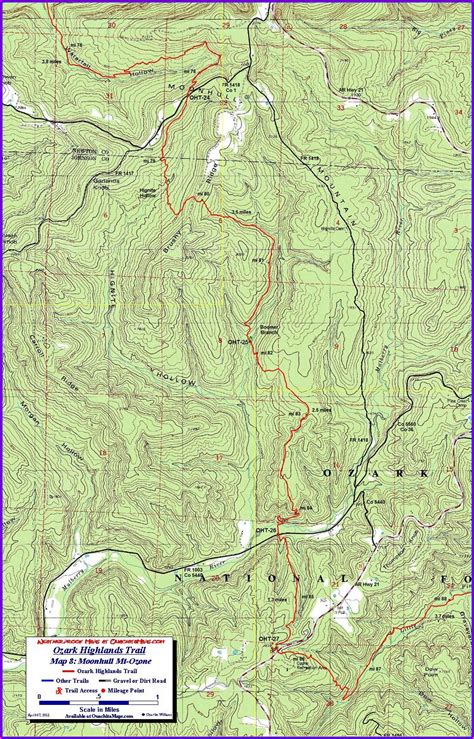 Ozark Highlands Trail Map Pdf Map : Resume Examples