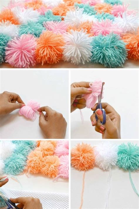 42 SuperCute Pom Pom Crafts for Kids to Try