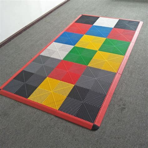 PVC Interlocking Plastic Garage Flooring Tile / PVC Garage Floor ...