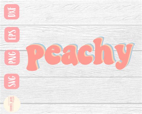 Peachy SVG Design Just Peachy SVG File for Cricut Peachy - Etsy