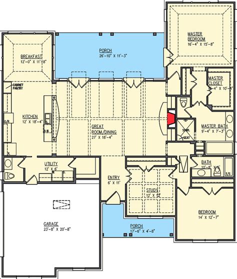 Traditional One Story House Plans - House Plans