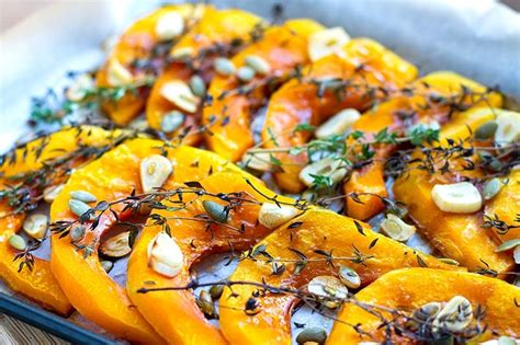 Kabocha Squash Roasted With Thyme & Garlic (Gluten-Free, Vegetarian)