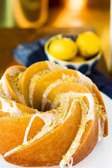 Triple Lemon Bundt Cake With Lemon Glaze - Unsophisticook