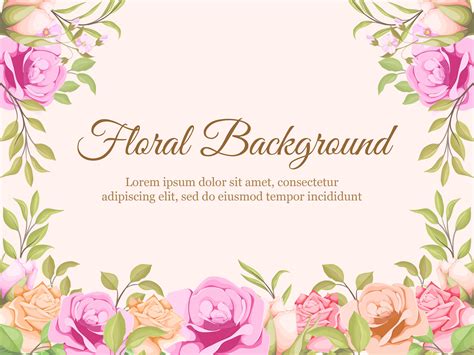 Wedding Banner Background Design Flowers Graphic by lukasdediz ...