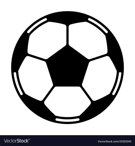 Soccer Ball Silhouette Vector