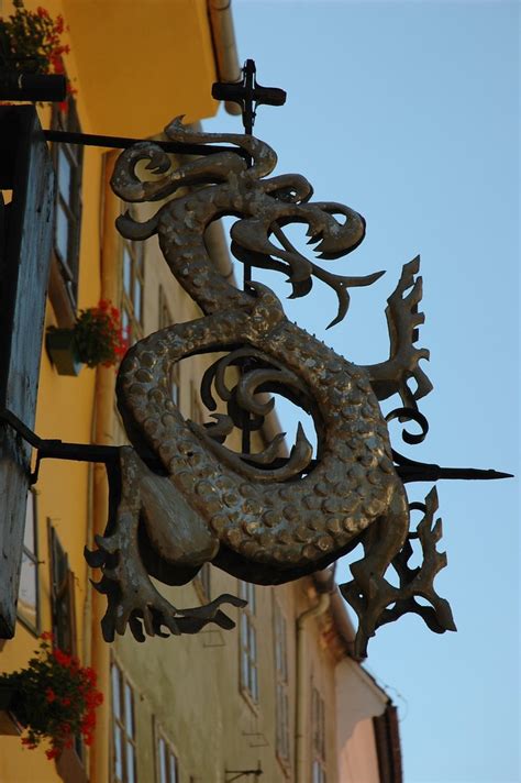 Symbol of the "Order of the Dragon" at Birthplace of Vlad … | Flickr