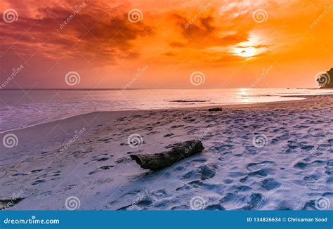 Stunning Sunset Shot at Radhanagar Beach Havelock Island India Stock ...