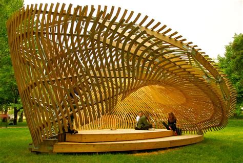 Students Create Mind-Bending Wooden Parametric Pavilion (Video ...