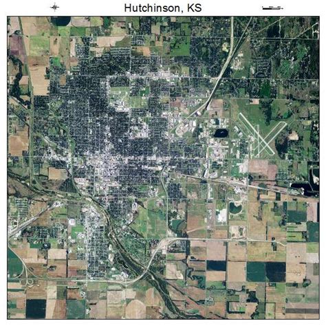 Aerial Photography Map of Hutchinson, KS Kansas