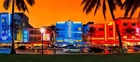 Sunset over South Beach SOBE Miami Florida Panoramic | Justin Kelefas ...