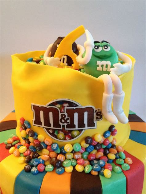 m&m's cake | Celebration cakes, Birthday cake decorating, Cake