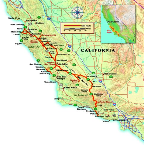 California State Route 1 - Wikipedia - Soledad California Map ...