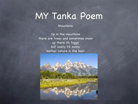 Examples of tanka Poems