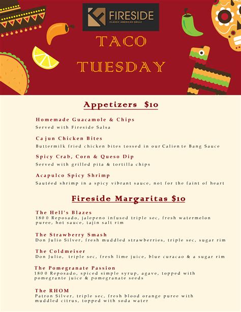 Taco Tuesday - The Fireside Grille | Voted Best Family Restaurant ...