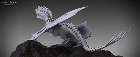 ArtStation - Spiky Dragon Digital Sculpture, Jia Hao | Digital ...