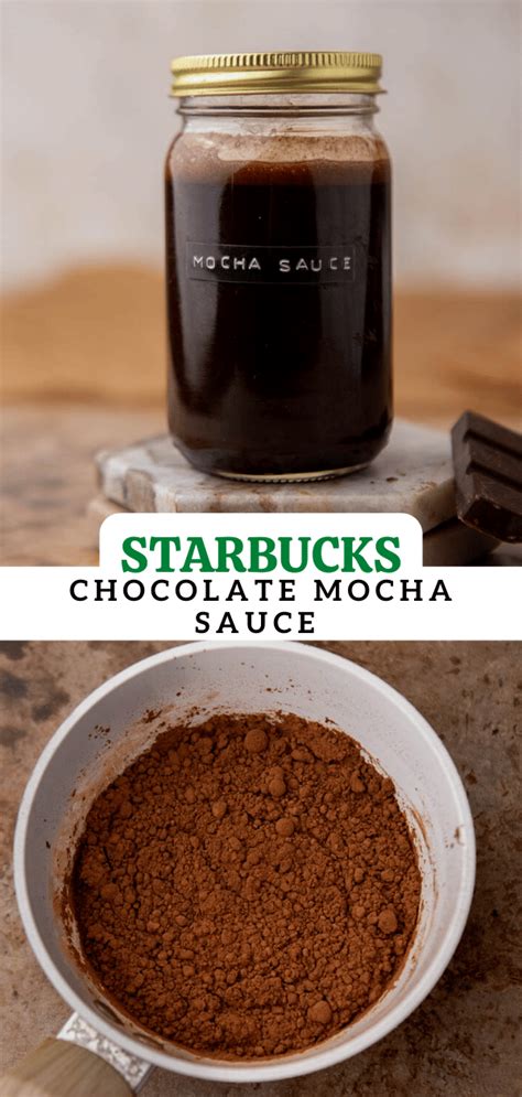 Starbucks mocha sauce - Chocolate syrup for coffee - Lifestyle of a Foodie