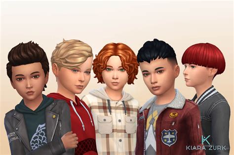 Boys Hair Pack 12 - My Stuff | Sims hair, Boy hairstyles, Sims 4 children