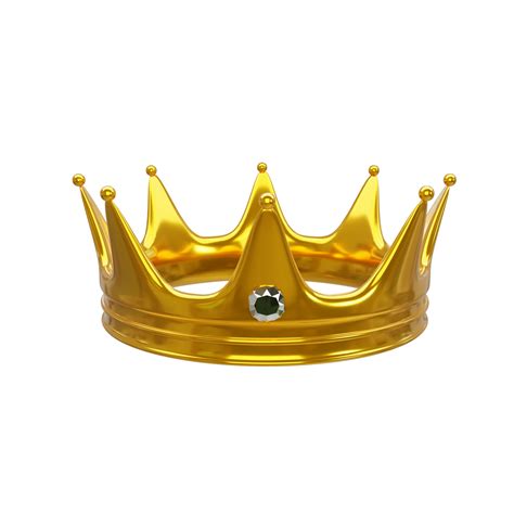 Royal Gold crown isolated. Gold crown 3d icon. 3d rendering 20639640 PNG