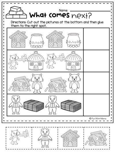 Three Little Pigs Activities Printables