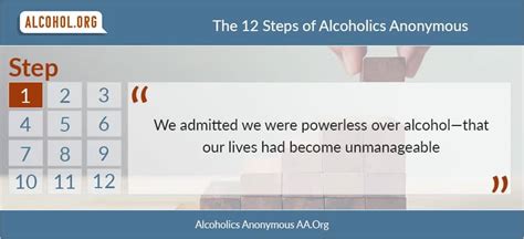 Step 1 of Alcoholics Anonymous: What Is Step 1 of AA? | Alcohol.org