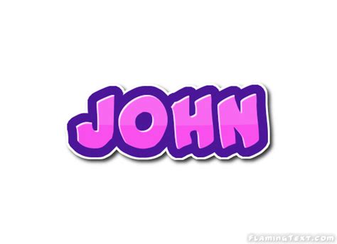 John Logo | Outil de conception de logo gratuit de Flaming Text