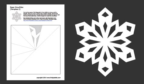 Printable Paper Snowflake Template | Francesco Printable