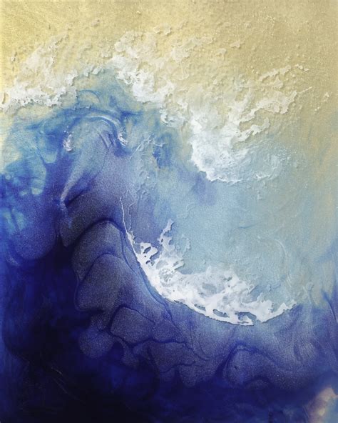 Blue Ocean Painting at PaintingValley.com | Explore collection of Blue ...