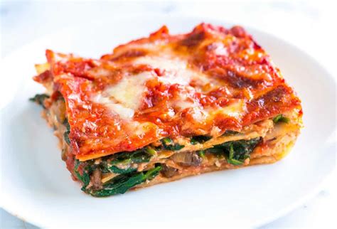 Easy Spinach Mushroom Lasagna Recipe